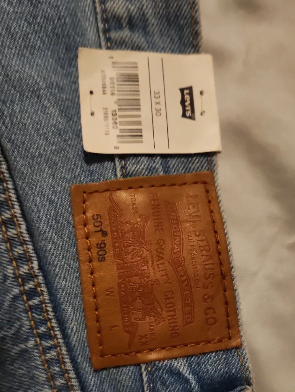 Levi's Light Blue Straight Leg Jeans